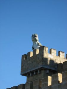 T-Rex on battlements